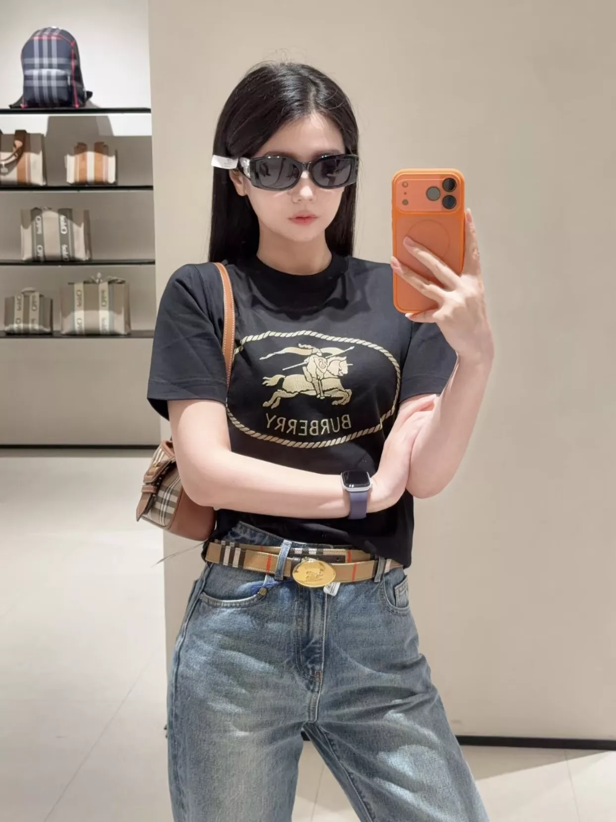 버버리 전마 인장 코튼 반소매 티셔츠 상세 이미지 14