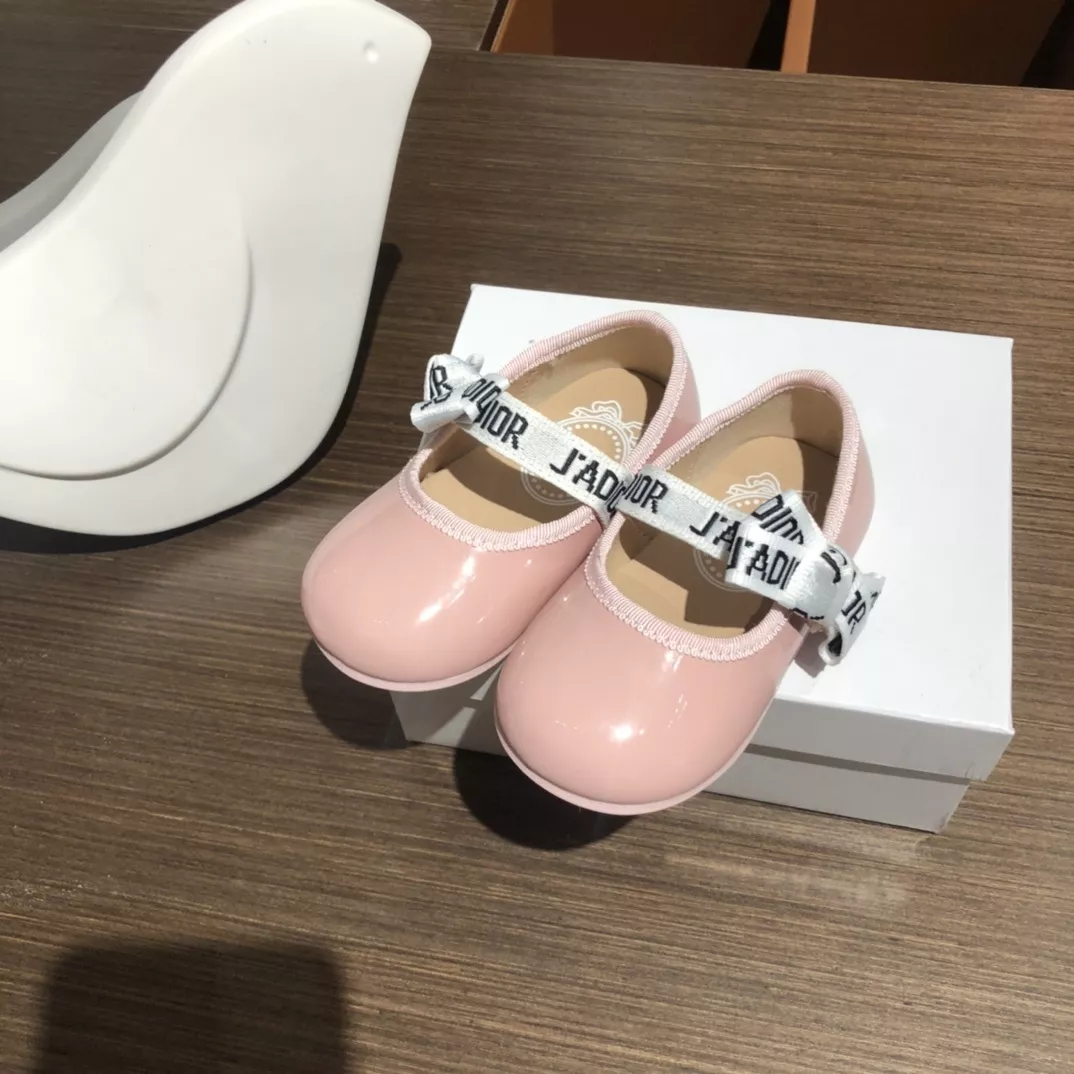 디올 리본 장식 발레리나 스타일 유아 플랫슈즈 상세 이미지 6