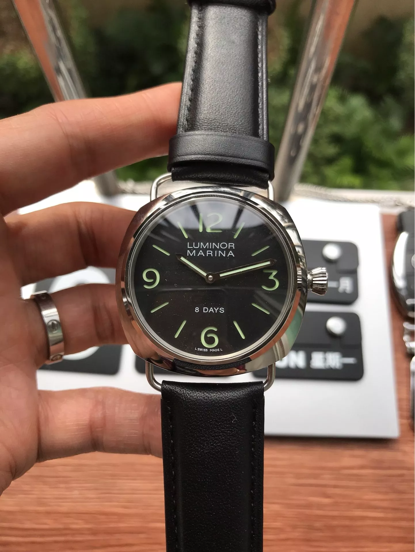 파네라이 1950 시리즈 데이트 44mm 오토매틱 가죽 워치 상세 이미지 2