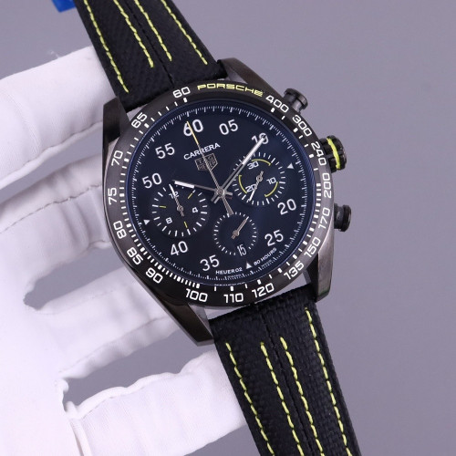 태그호이어 카레라 46mm 316L 스테인리스 쿼츠 워치