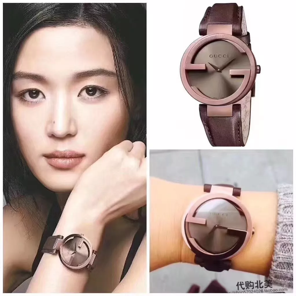 구찌 더블 G 송아지가죽 37mm 여성 워치 상세 이미지 10