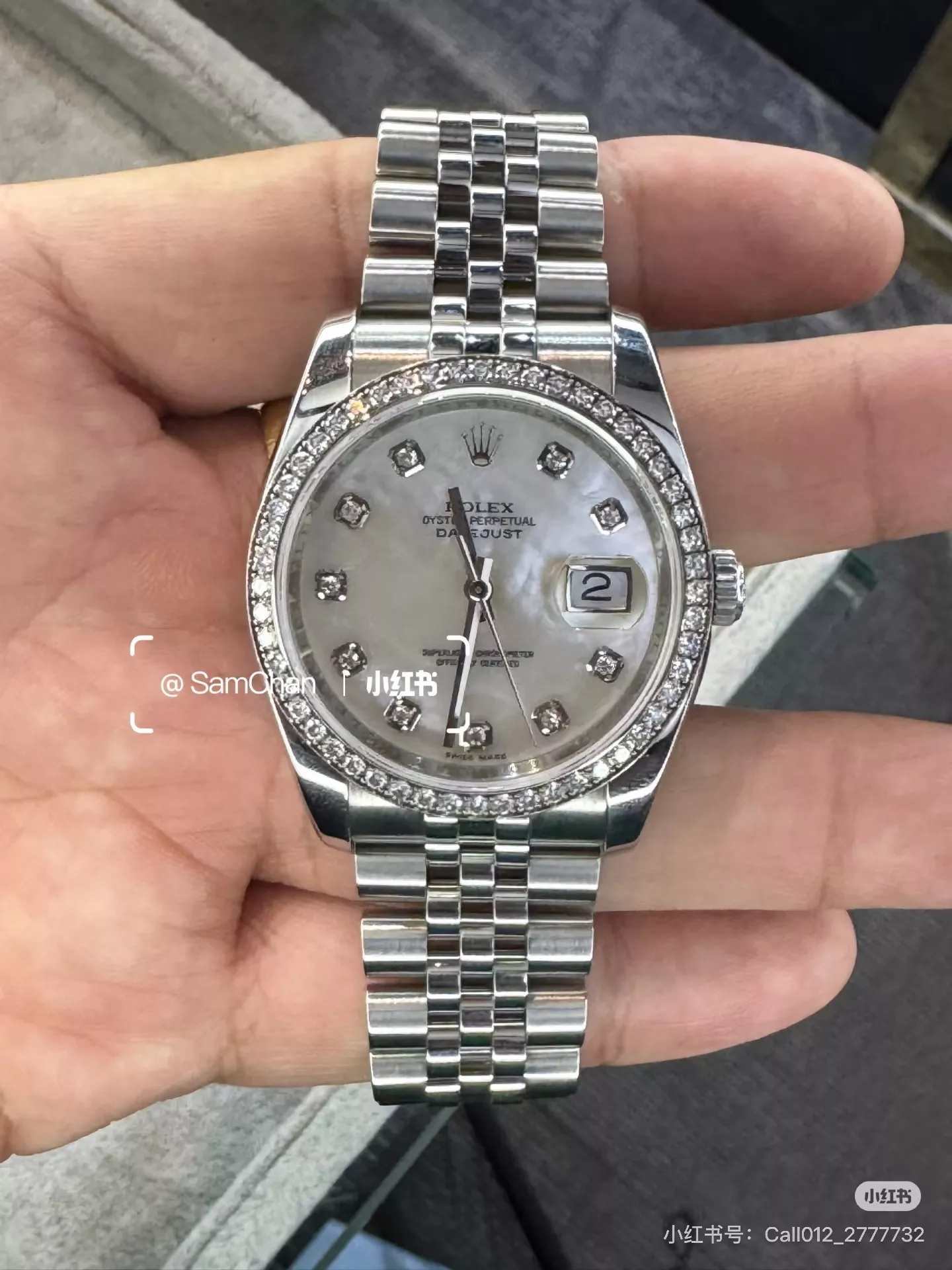 롤렉스 로그 시리즈 31mm 쿼츠 메탈 워치 상세 이미지 11