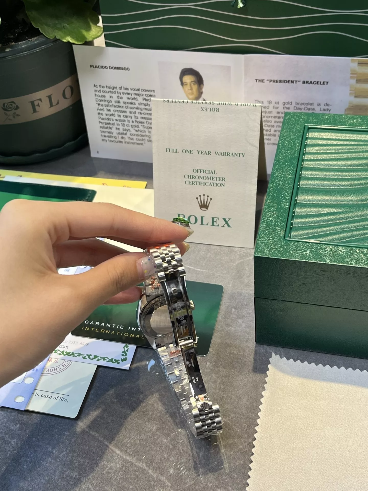 롤렉스 로그 시리즈 31mm 쿼츠 메탈 워치 상세 이미지 8