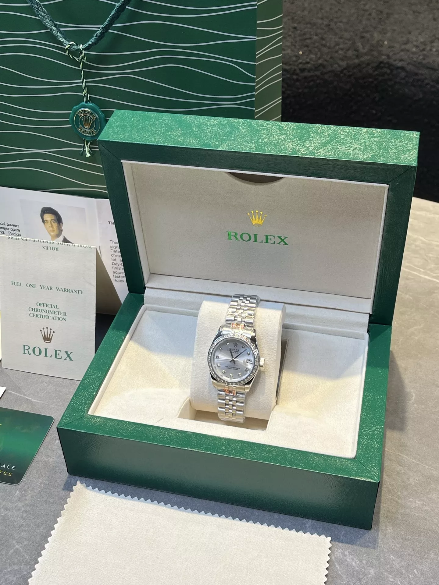 롤렉스 로그 시리즈 31mm 쿼츠 메탈 워치 상세 이미지 2