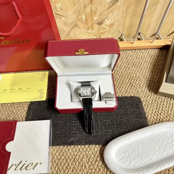 까르띠에 산토스 울트라씬 40mm 오토매틱 워치