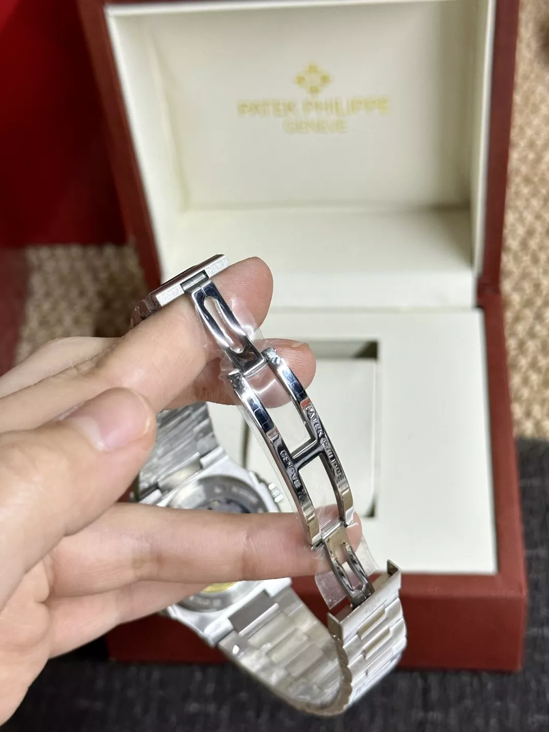 파텍필립 노틸러스 블루 다이얼 스테인리스 오토매틱 워치 상세 이미지 6