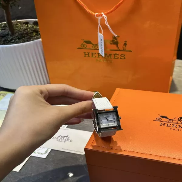 에르메스 H 큐브 22mm 스테인리스 쿼츠 워치