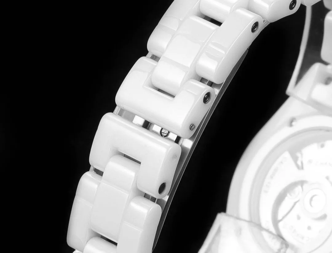 샤넬 J12 33mm 화이트 세라믹 오토매틱 워치 상세 이미지 6