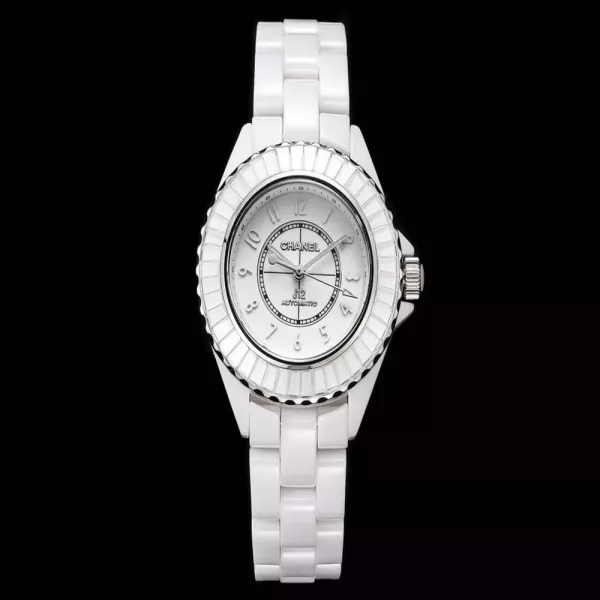 샤넬 J12 33mm 다이아 베젤 세라믹 오토매틱 워치