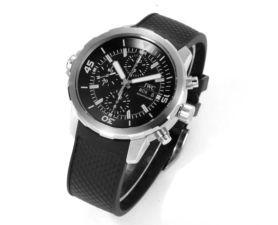 IWC샤프하우젠 아쿠아타이머 크로노그래프 44mm 러버 스트랩 워치 상세 이미지 5