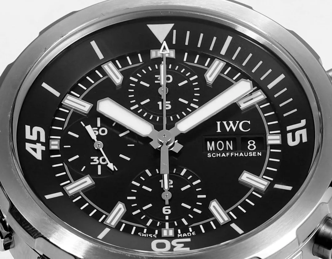 IWC샤프하우젠 아쿠아타이머 크로노그래프 44mm 러버 스트랩 워치 상세 이미지 4