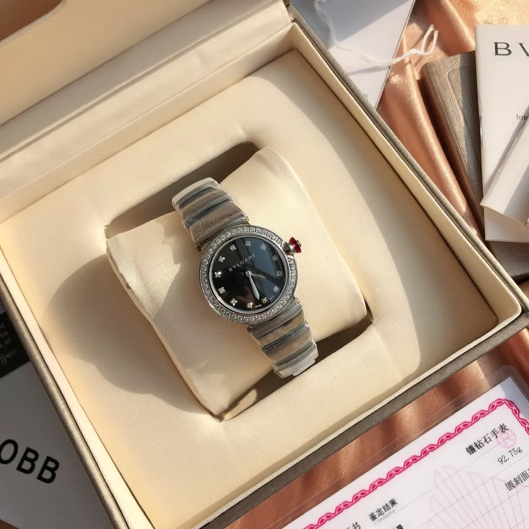 불가리 루체아 다이아 인덱스 자개 다이얼 28mm 쿼츠 워치 상세 이미지 1