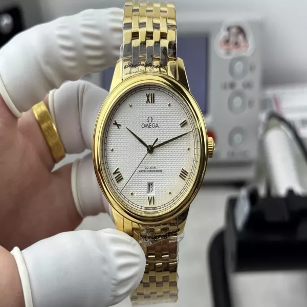 오메가 드빌 서드 제너레이션 클래식 40mm 오토매틱 메탈 워치