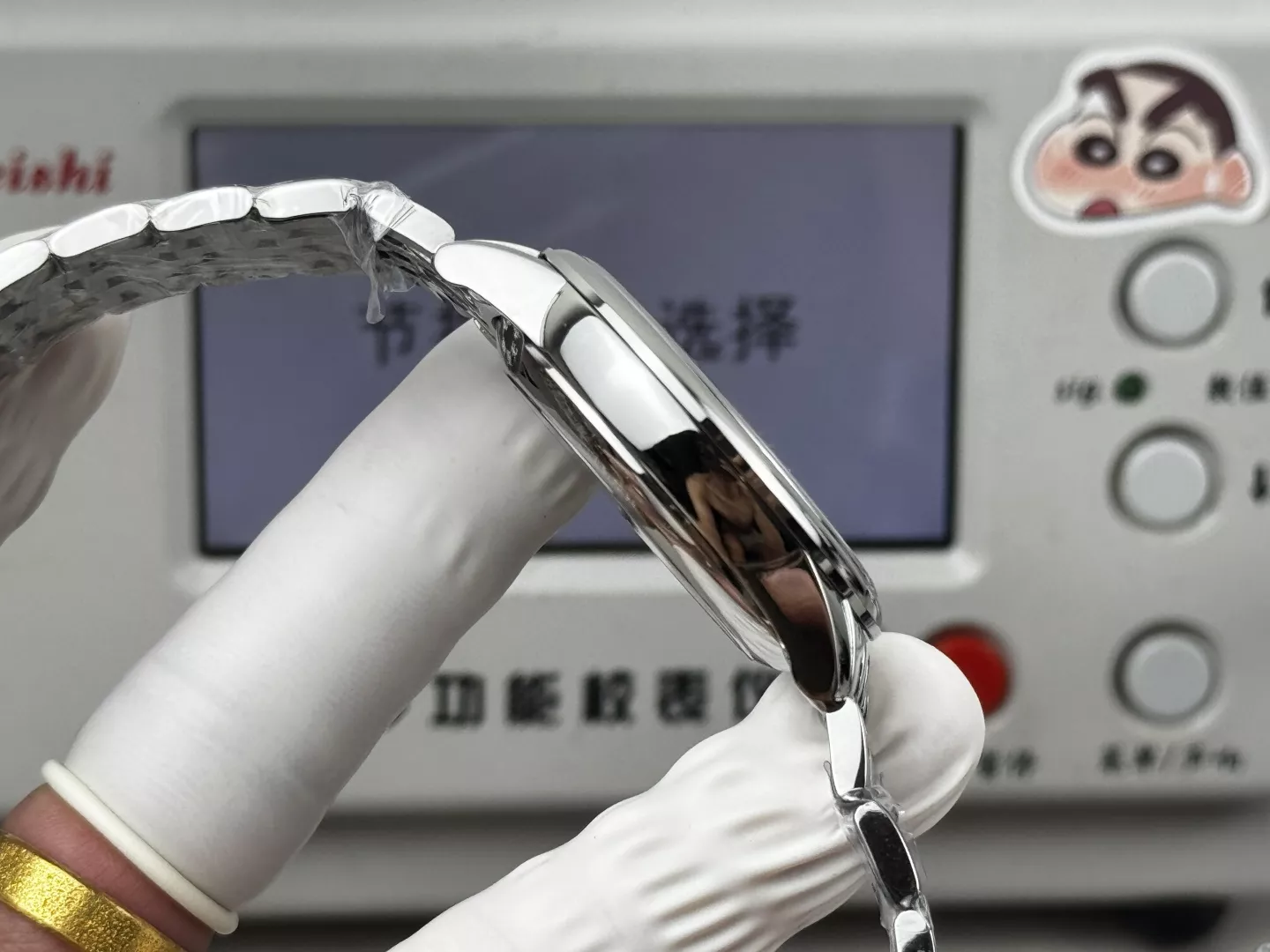 오메가 드빌 디어드롭 클래식 40mm 오토매틱 메탈 워치 상세 이미지 6