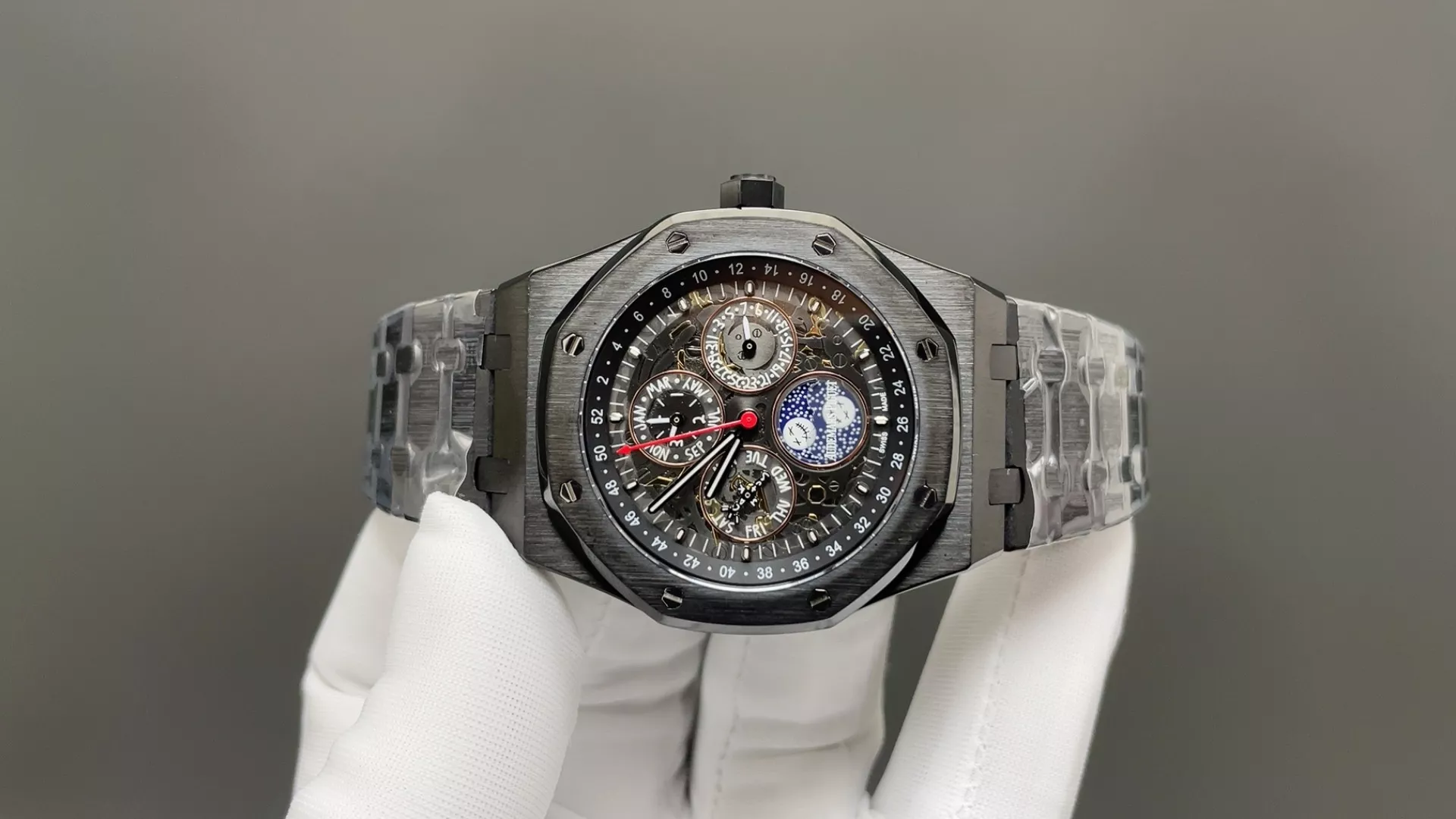 오데마피게 로열오크 26574ST 문페이즈 41mm 오토매틱 워치 상세 이미지 2