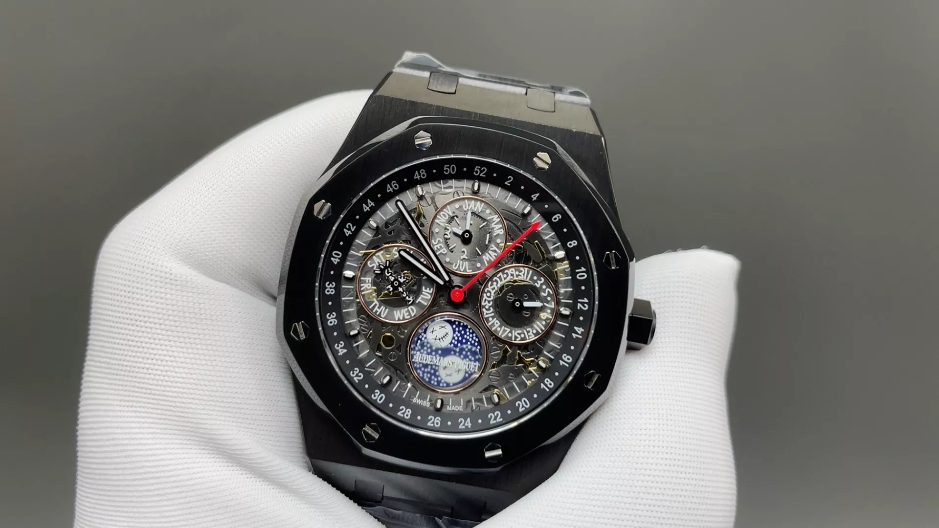 오데마피게 로열오크 26574ST 문페이즈 41mm 오토매틱 워치 상세 이미지 3
