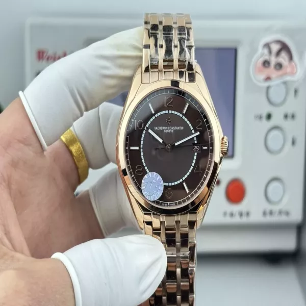 바쉐론콘스탄틴 오버시즈 식스티 스타일 40mm 메탈 오토매틱 워치