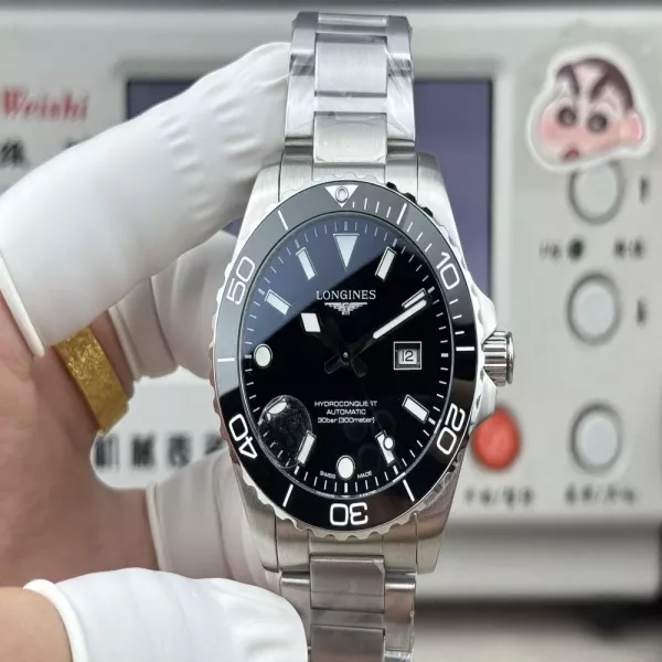 론진 하이드로콘퀘스트 3세대 42mm 다이버 오토매틱 워치