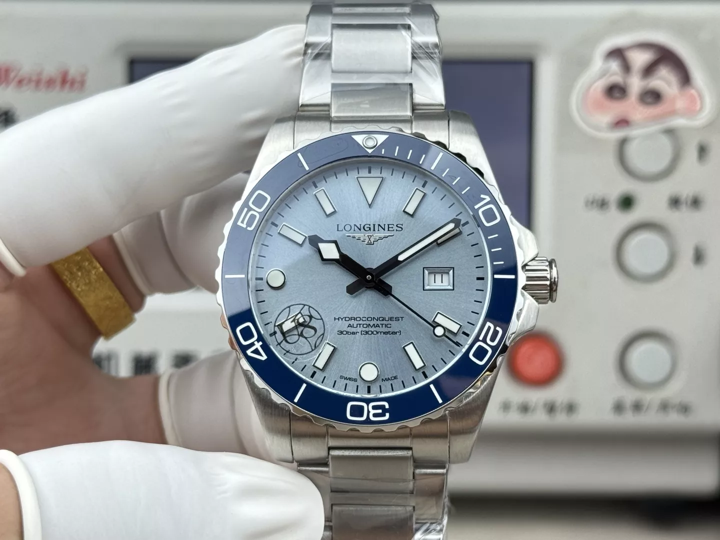론진 콘퀘스트 3세대 42mm 세라믹 베젤 오토매틱 워치 상세 이미지 1