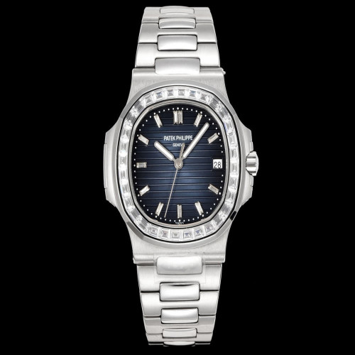 파텍필립 노틸러스 5711 다이아몬드 베젤 40mm 메탈 워치