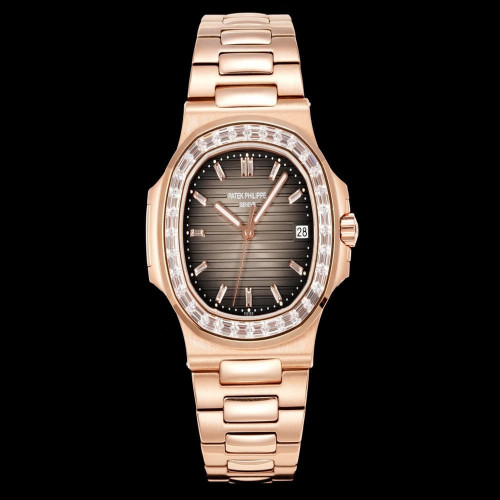 파텍필립 노틸러스 5711 다이아몬드 베젤 40mm 메탈 워치