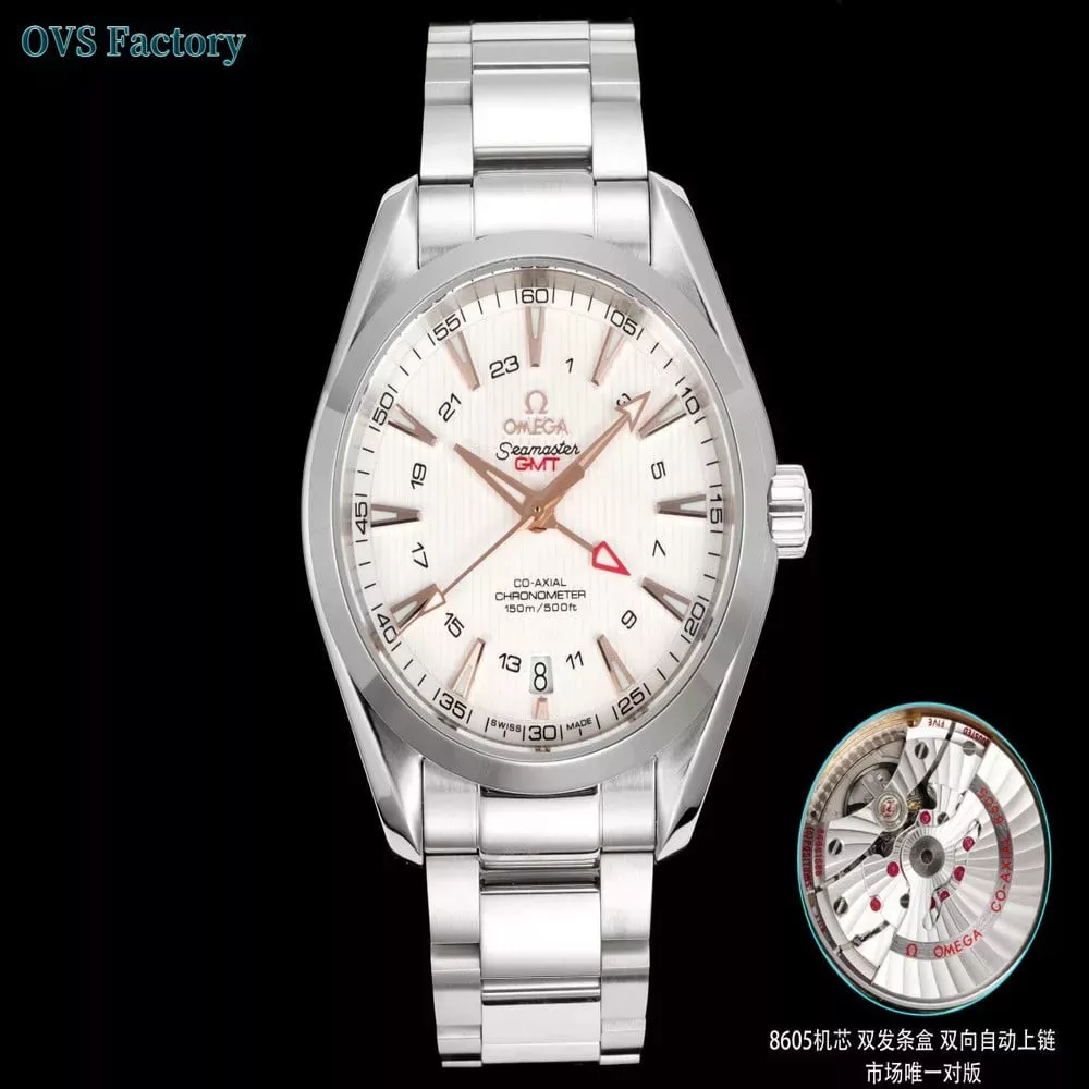 오메가 씨마스터 아쿠아테라 GMT 43mm 메탈 워치