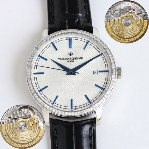 바쉐론콘스탄틴 트래디션 40mm 다이아 베젤 오토매틱 워치