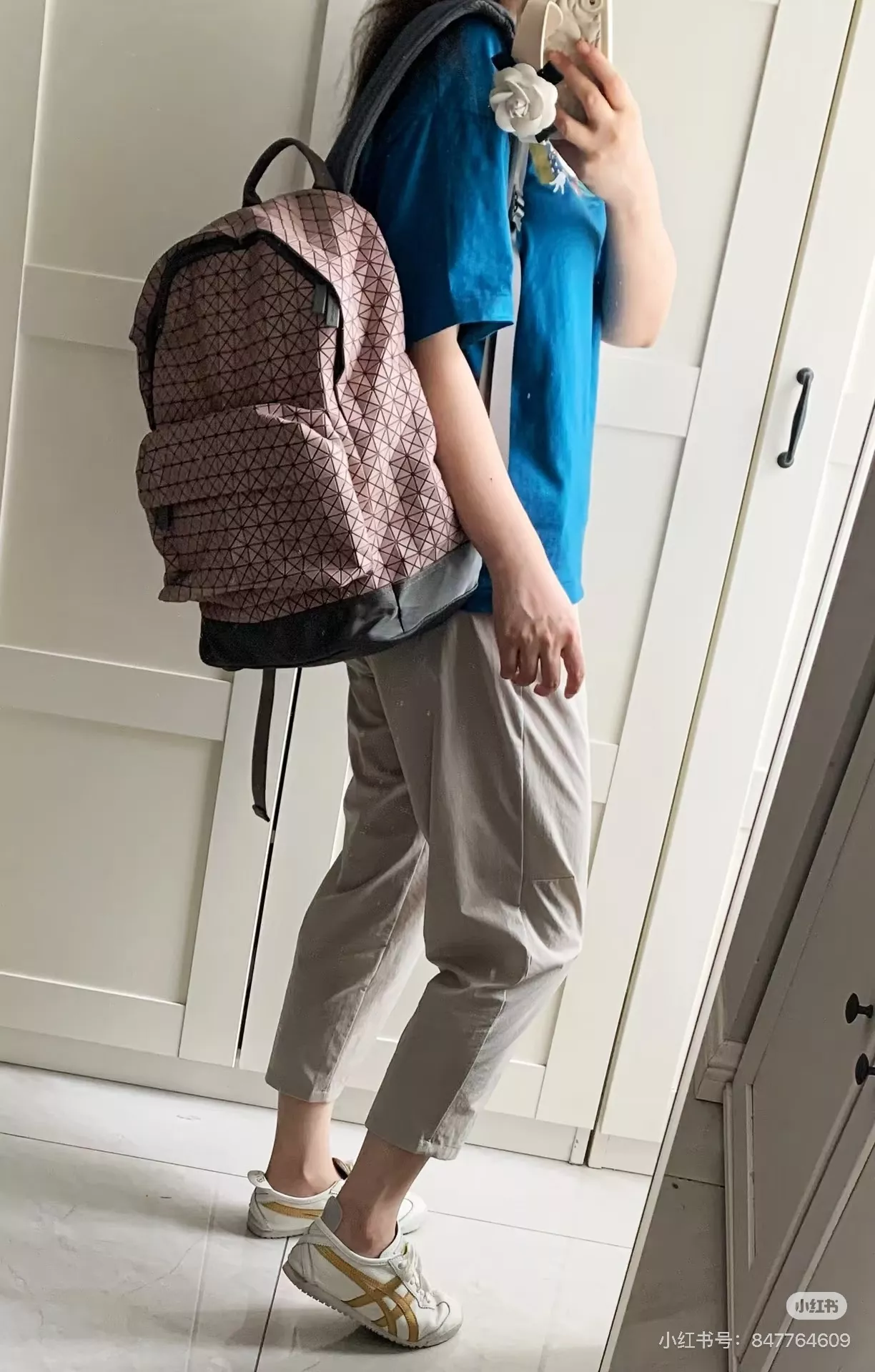 이세이미야케 바오바오 기하학 퀼팅 대용량 데이팩 백팩 상세 이미지 102