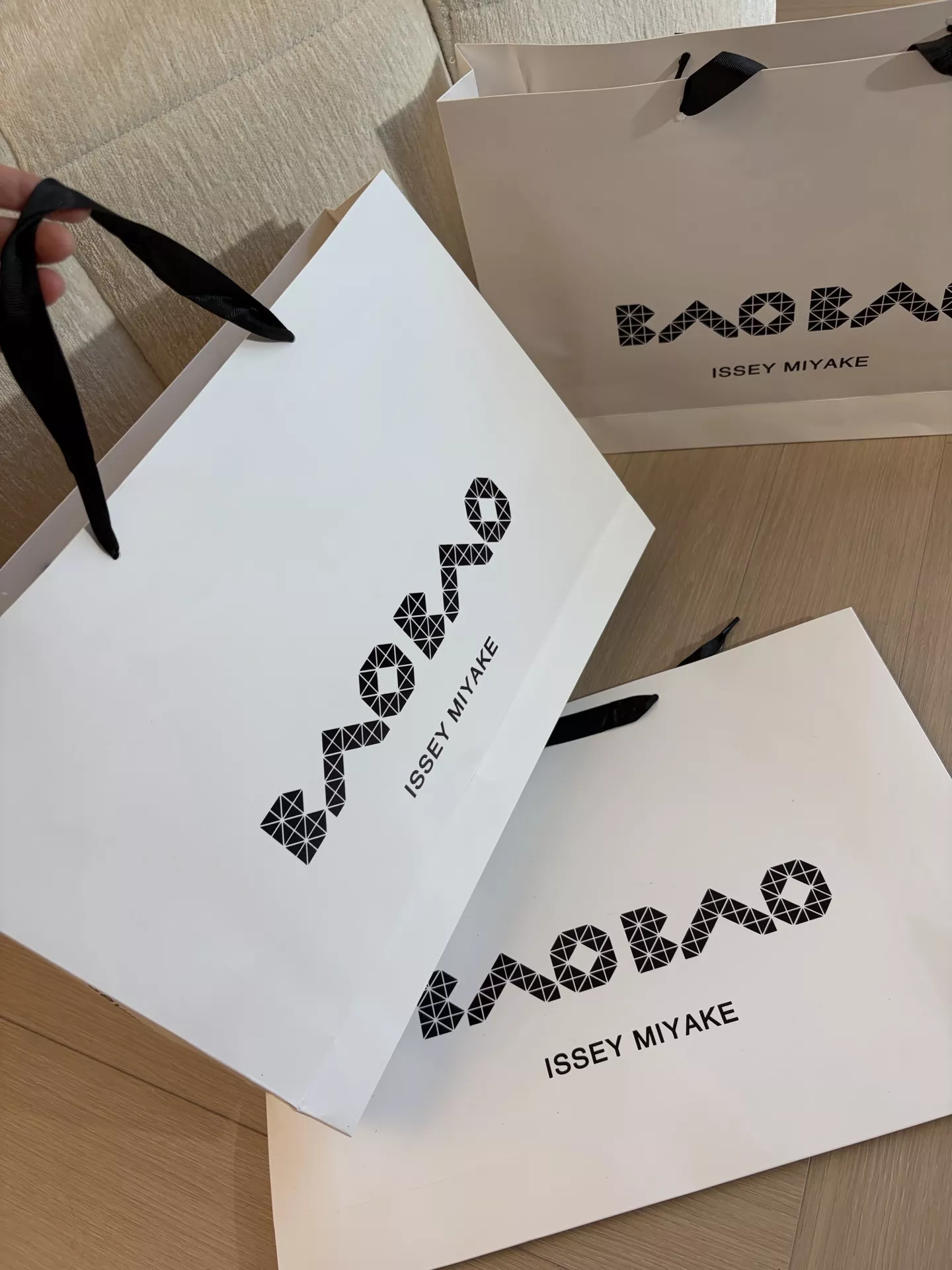 이세이미야케 바오바오 기하학 퀼팅 대용량 데이팩 백팩 상세 이미지 9