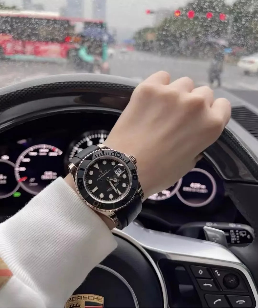 롤렉스 요트마스터 42mm 세라믹 베젤 러버 스트랩 워치 상세 이미지 41