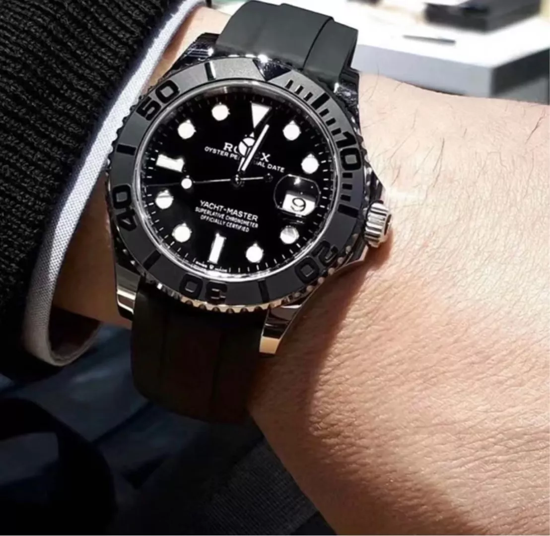 롤렉스 요트마스터 42mm 세라믹 베젤 러버 스트랩 워치 상세 이미지 36