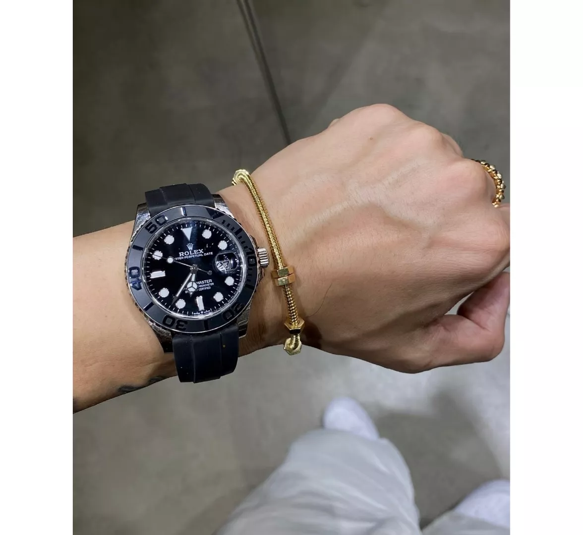 롤렉스 요트마스터 42mm 세라믹 베젤 러버 스트랩 워치 상세 이미지 37