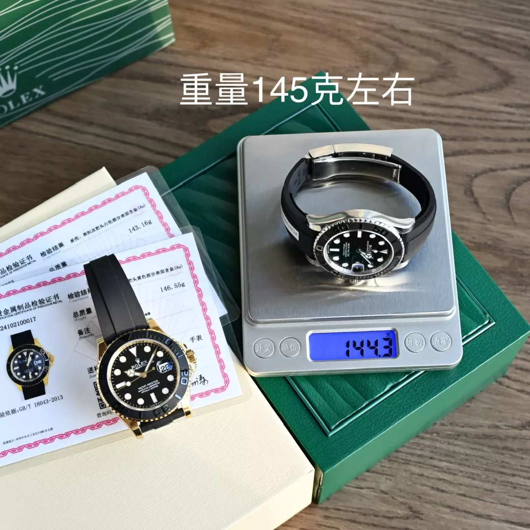 롤렉스 요트마스터 42mm 세라믹 베젤 러버 스트랩 워치 상세 이미지 4