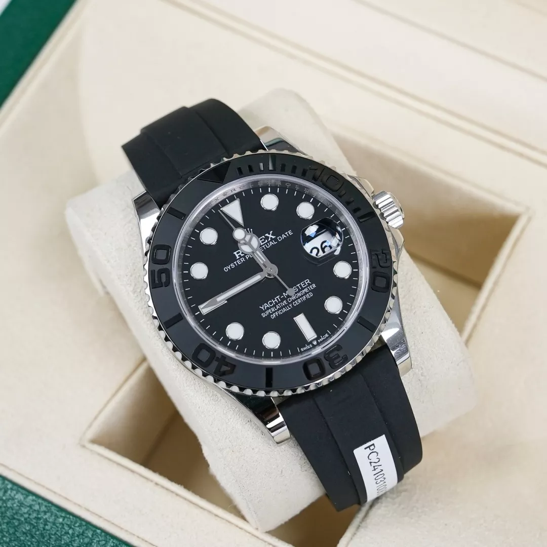 롤렉스 요트마스터 42mm 세라믹 베젤 러버 스트랩 워치 상세 이미지 18
