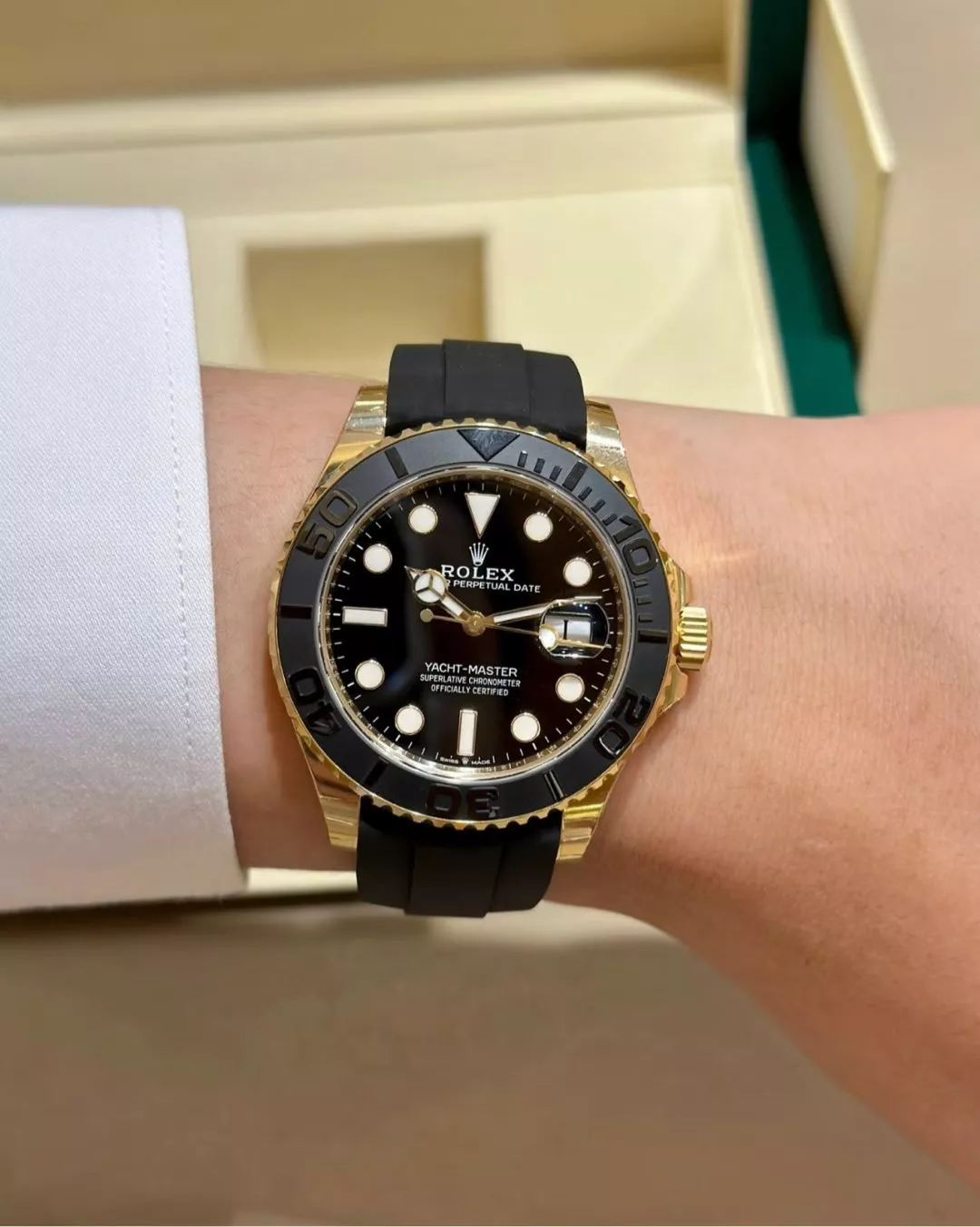 롤렉스 요트마스터 42mm 세라믹 베젤 러버 스트랩 워치 상세 이미지 28