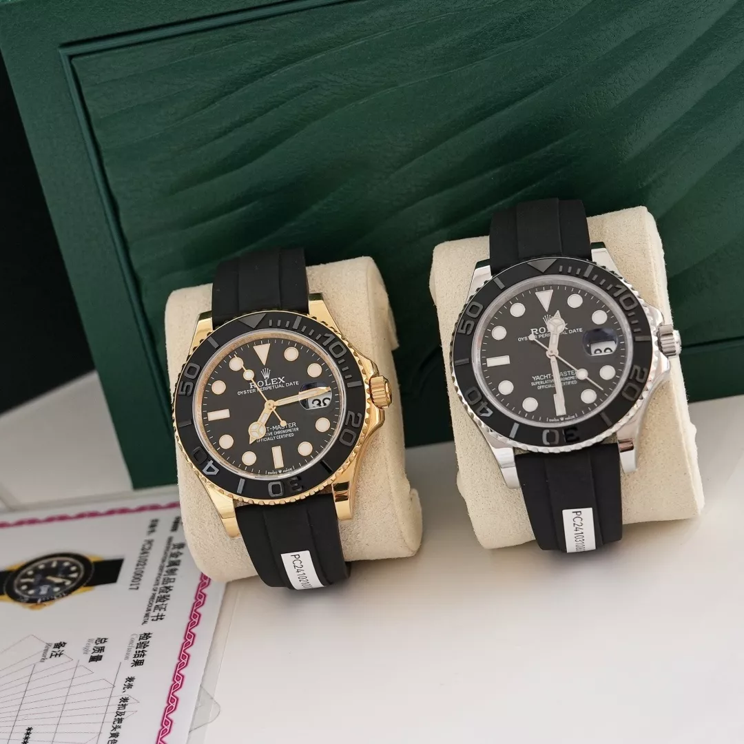 롤렉스 요트마스터 42mm 세라믹 베젤 러버 스트랩 워치 상세 이미지 24