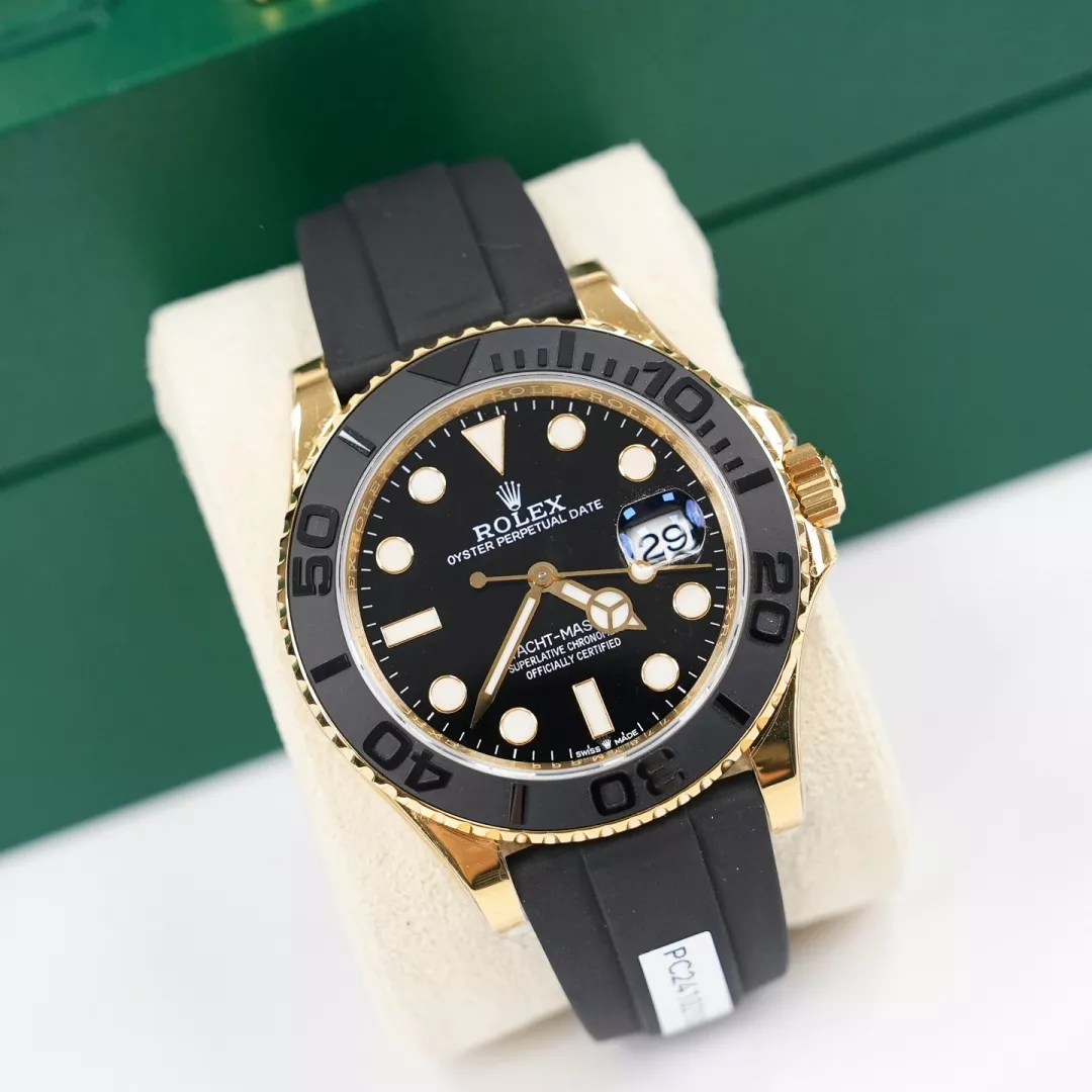 롤렉스 요트마스터 42mm 세라믹 베젤 러버 스트랩 워치 상세 이미지 8