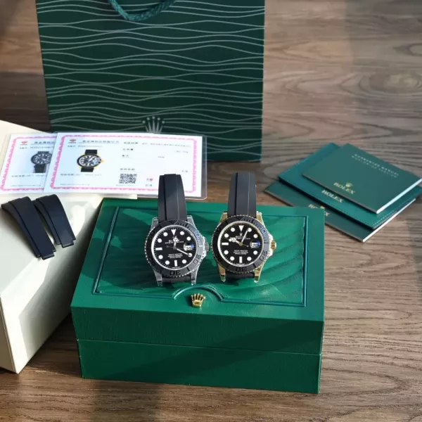 롤렉스 요트마스터 42mm 세라믹 베젤 러버 스트랩 워치