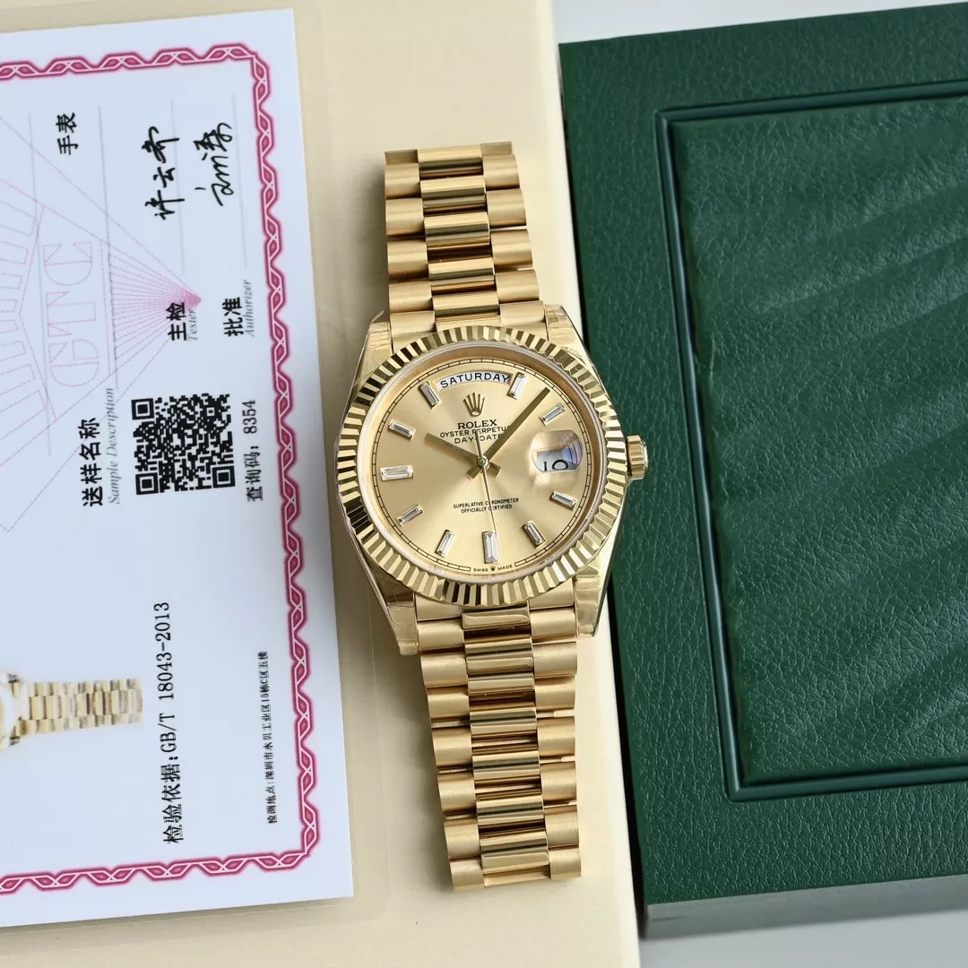 롤렉스 데이데이트 프레지던트 40mm 골드 톤 메탈 워치 상세 이미지 12