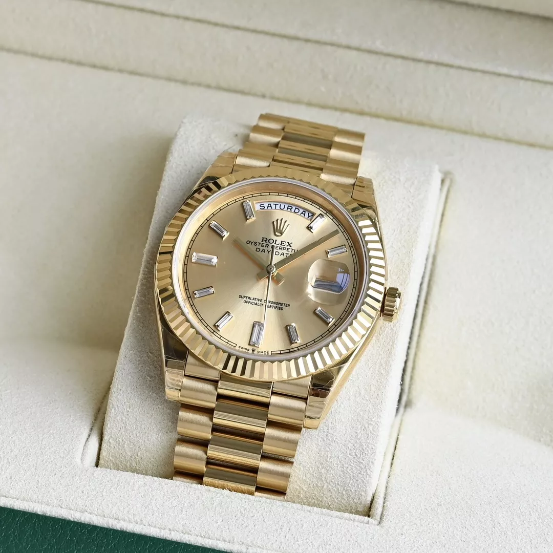 롤렉스 데이데이트 프레지던트 40mm 골드 톤 메탈 워치 상세 이미지 9