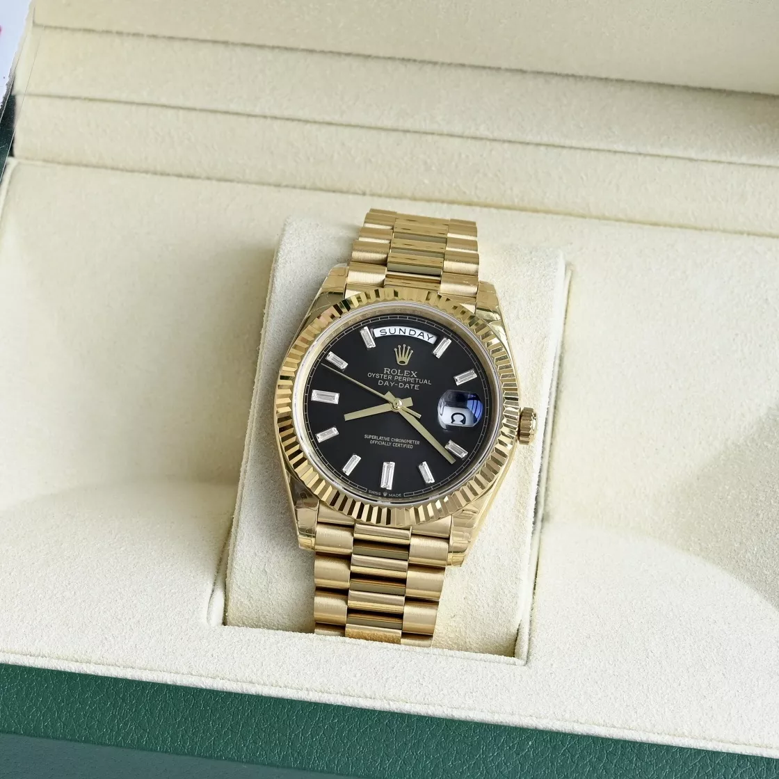 롤렉스 데이데이트 프레지던트 40mm 골드 톤 메탈 워치 상세 이미지 18