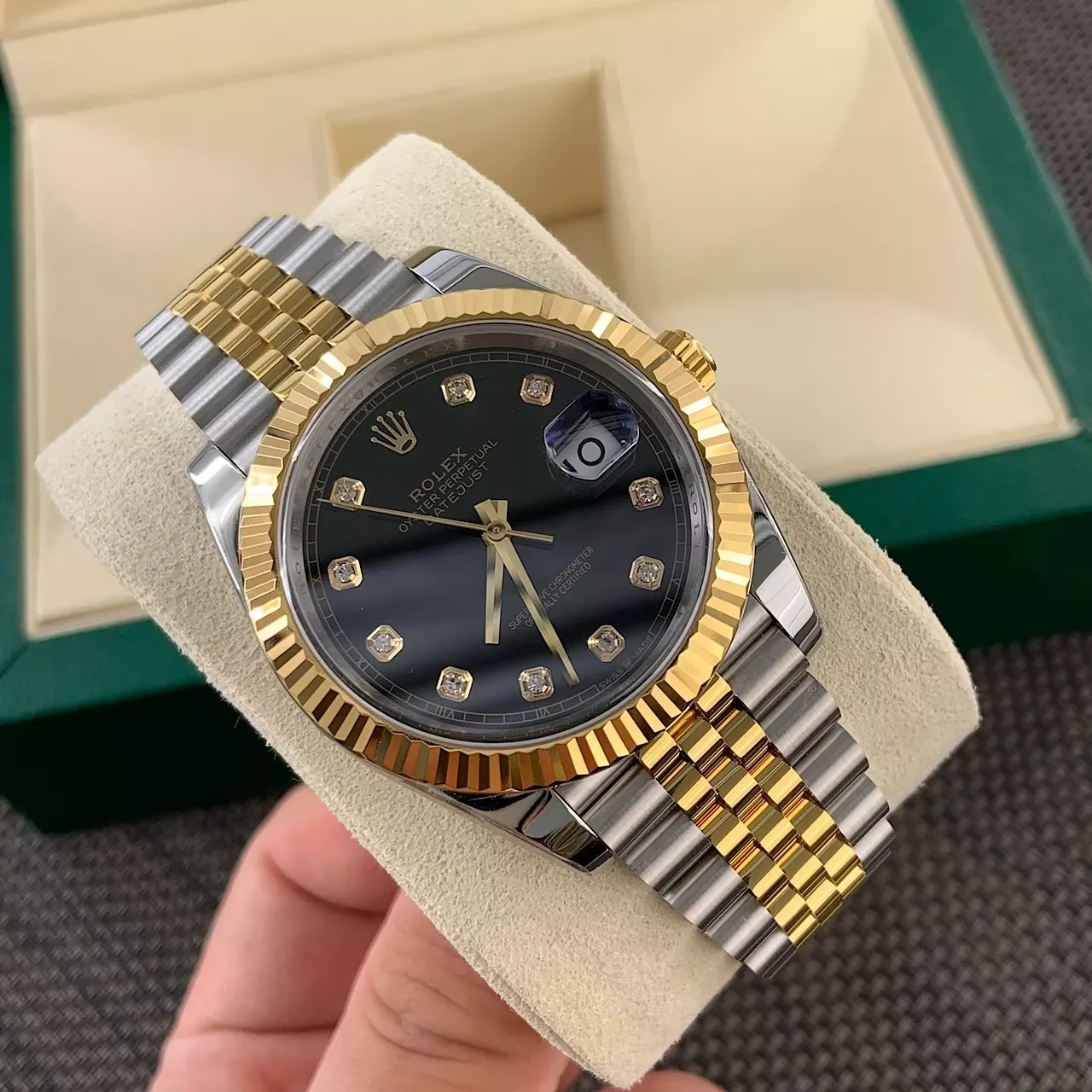 롤렉스 데이저스트 41mm 블랙 다이얼 메탈 오토매틱 워치 상세 이미지 4