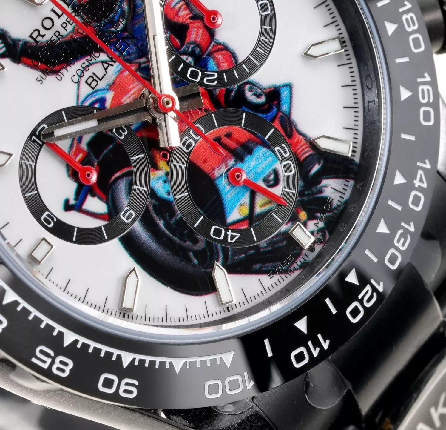 롤렉스 헐크 테마 듀얼 다이얼 40mm 카본 크로노그래프 워치 상세 이미지 5