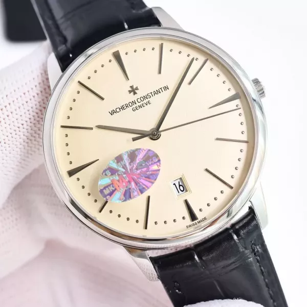 바쉐론콘스탄틴 패트리모니 40mm 송아지가죽 오토매틱 워치