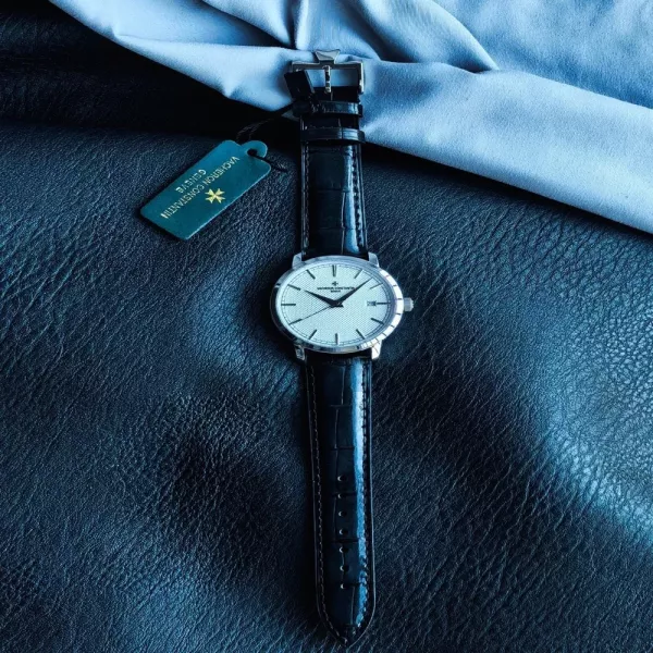 바쉐론콘스탄틴 트래디셔널 대삼침 40mm 오토매틱 가죽 워치