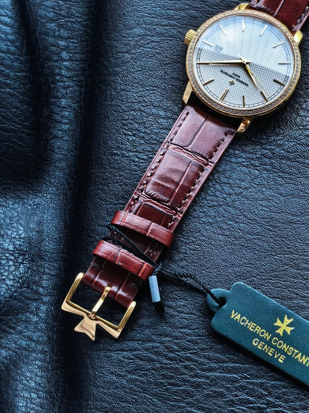 바쉐론콘스탄틴 트래디셔널 40mm 오토매틱 가죽 스트랩 워치 상세 이미지 8