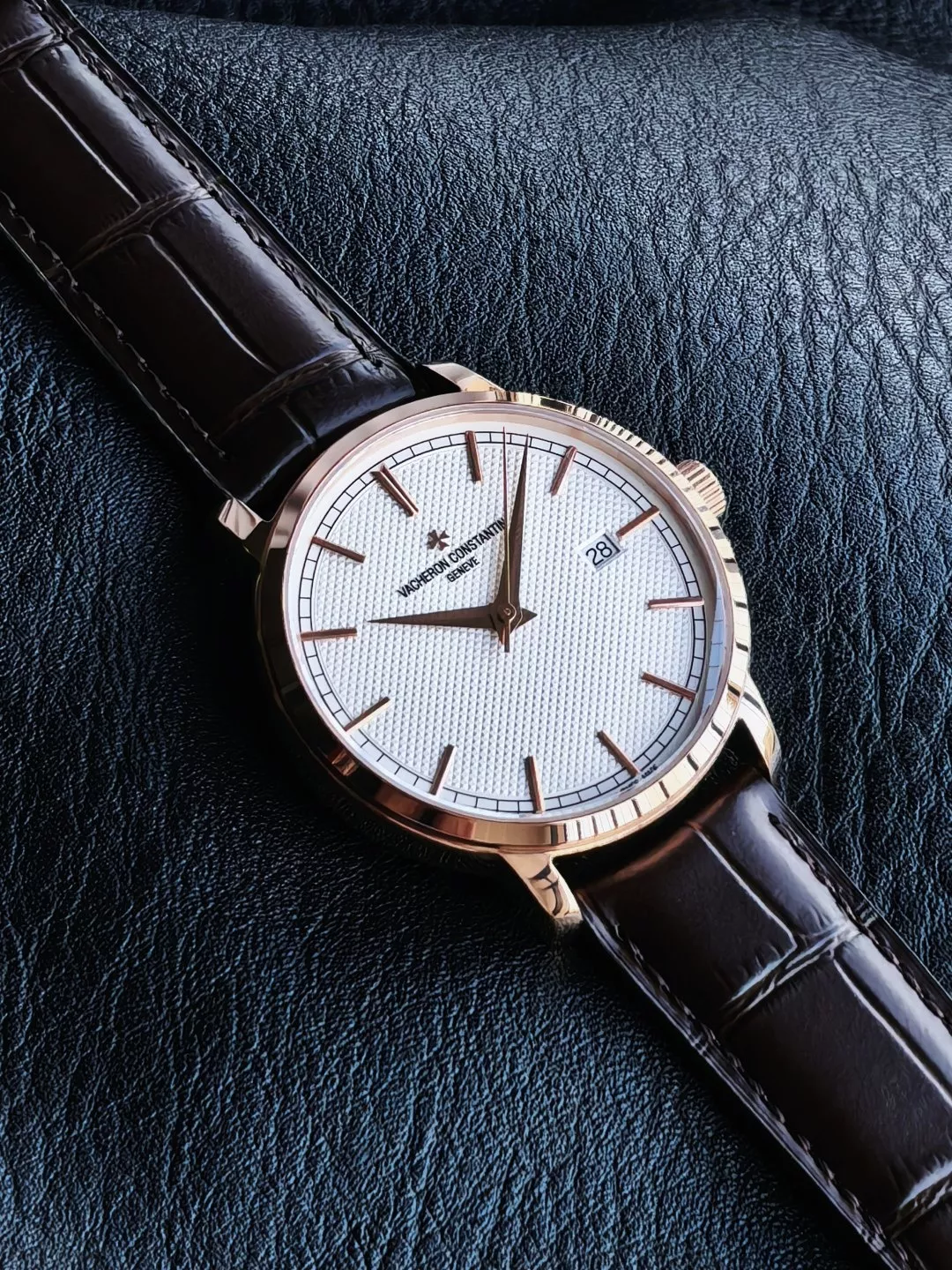 바쉐론콘스탄틴 트래디션 40mm 오토매틱 가죽 스트랩 워치 상세 이미지 6