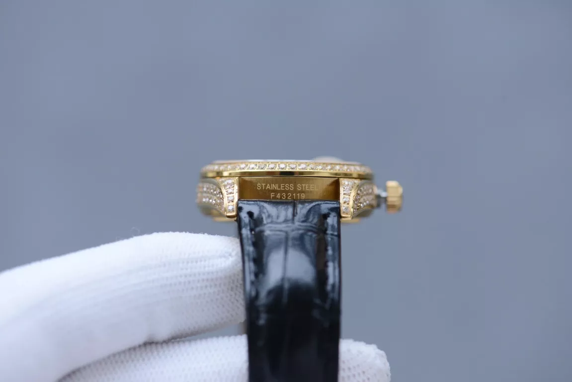 롤렉스 풀다이아 다이얼 사파이어 크리스탈 32mm 가죽 워치 상세 이미지 7