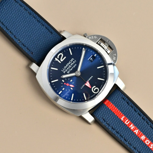파네라이 루미노르 T17 블루 다이얼 41mm 우레탄 스트랩 워치