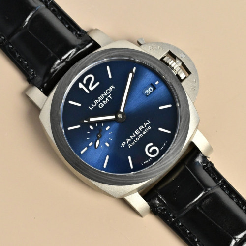 파네라이 루미노르 GMT 41mm 자동 기계식 가죽 워치